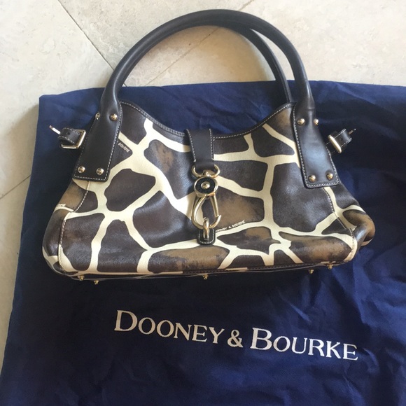 Dooney & Bourke Leather Lock Logo  Lg/Giraffe - Picture 16 of 16